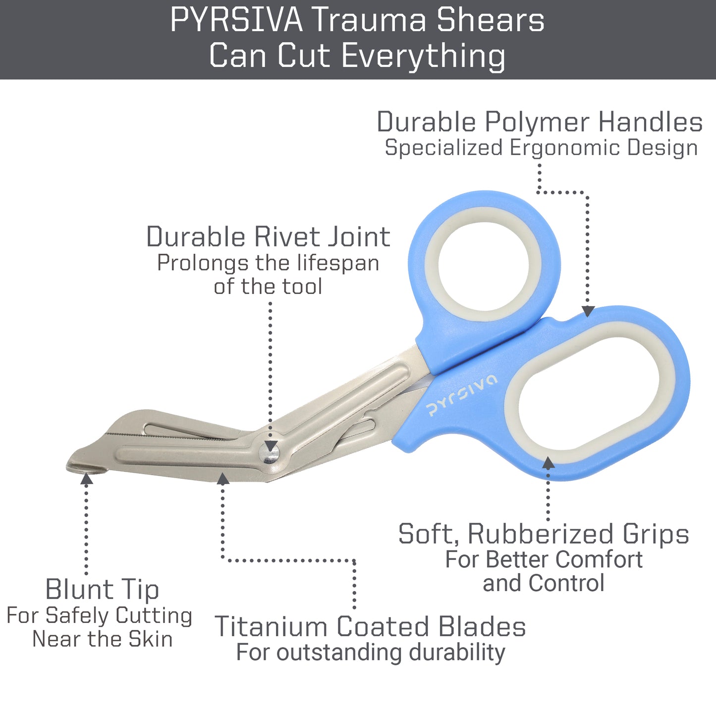 Lite Emergency Trauma Shears by Pyrsiva Medical